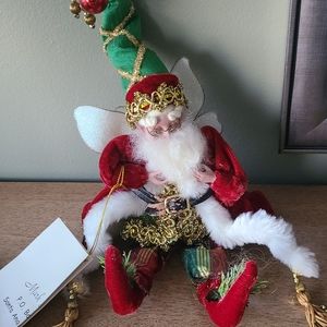 Mark Robert's 14" Joyeux Noel fairy. Numbered limited edition.